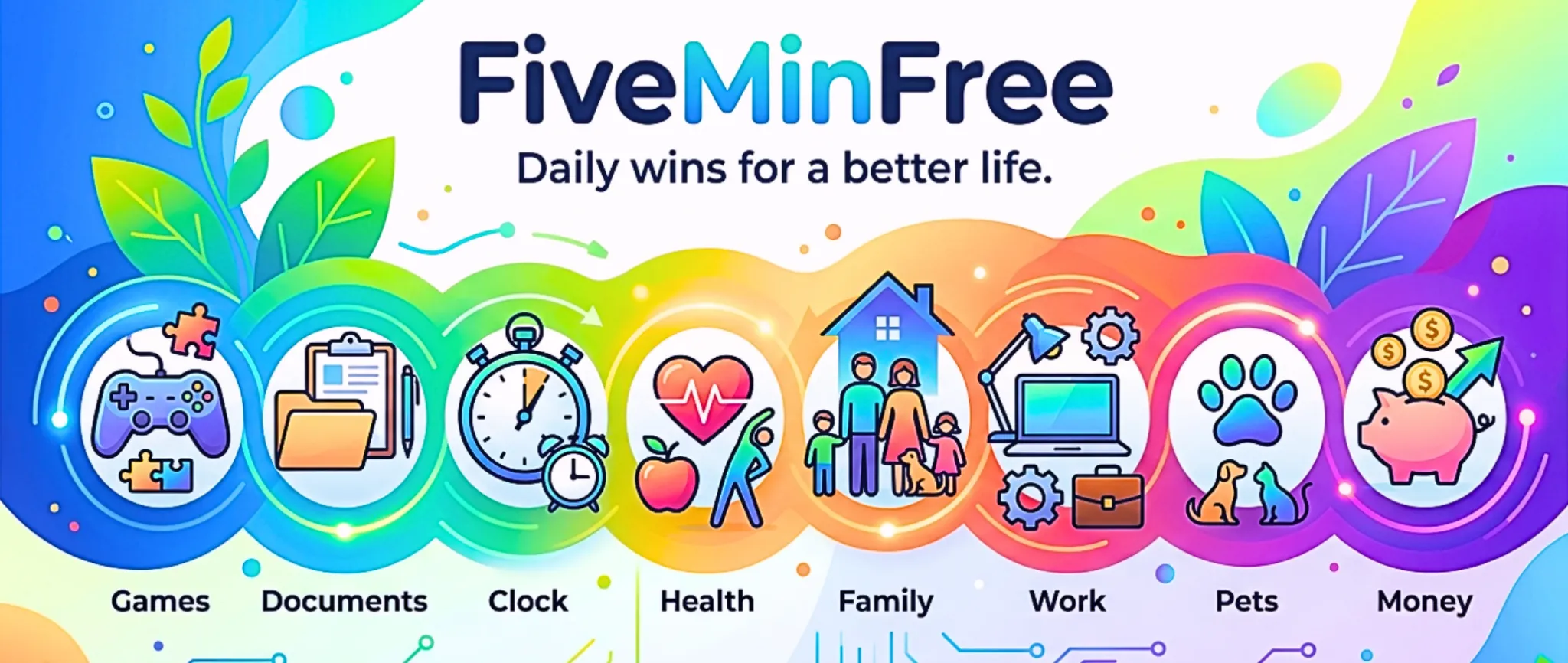 FiveMinFree — Daily wins for a better life