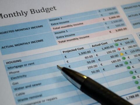 Monthly budgets are part of personal finance