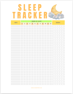 Sleep Tracker Printable PDF